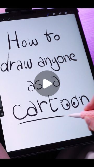 Drawing People As Cartoons, Cartoon Style Tutorials, How To Draw Cartoon People On Procreate, Procreate Drawing People Tutorial, Procreate Drawing Practice, Drawing People On Procreate, Procreate Videos Tutorial, Digital Art On Ipad, Reference For Digital Art