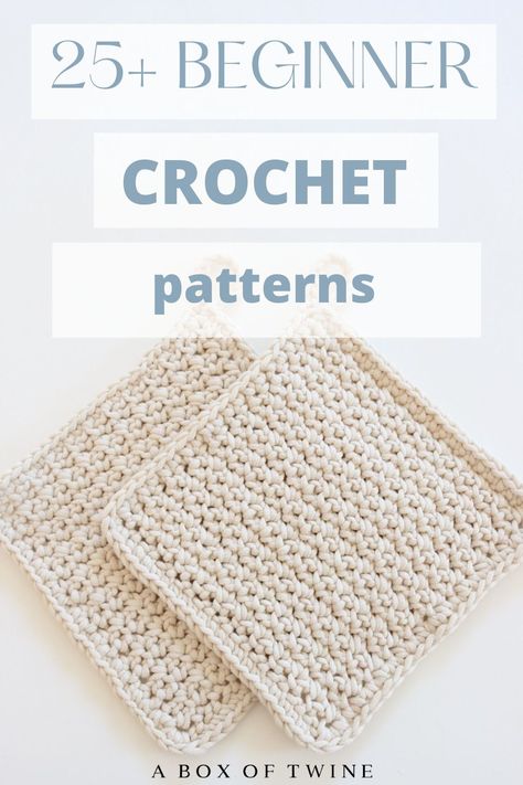 quick beginner crochet Take Along Crochet Projects, Amigurumi Patterns, Basic Stitches Crochet, Beginner Crochet Practice, Start To Crochet, Two Hour Crochet Projects, Learning Crochet Patterns, Crochet Granny Square Easy Simple, Best Crochet Yarn For Beginners
