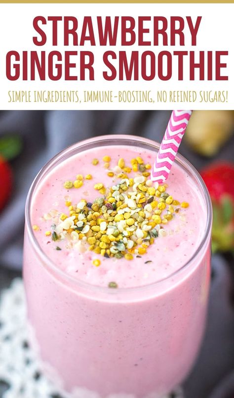 Ginger Smoothie Recipes, Smoothie Benefits, Low Calorie Fruits, Blueberry Banana Smoothie, Smoothie Recipes Strawberry, Acai Smoothie Bowl, Ginger Smoothie, Delicious Drink Recipes, Perfect Morning