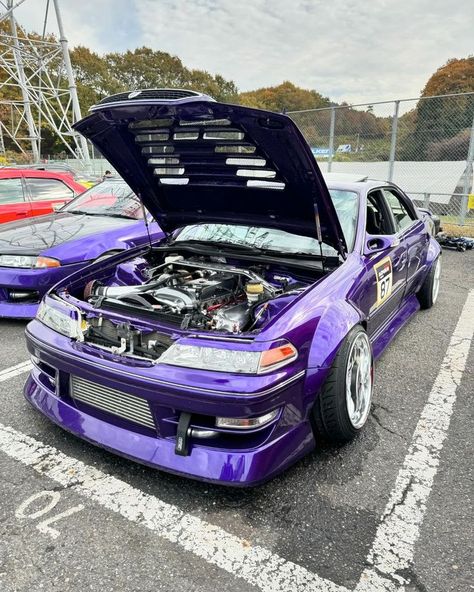 Love this purple. It’s too clean to be a drift car 💜🇯🇵 #toyota #trd #toyotamark2 #toyotamarkii #mark2 #mark2family #mark2jzx100 #chaser #chaser100 #jzx100 #chaser100 #chaser_club #jzx90mark2 #jzx110 #drift #drifting #driftcar #jdmdaily #1jz #2jz #2jzgte #2jznoshit #jdmlifestyle #jdmstyle #jdm #jdmgram #jdmnation #jdmcars #jdmculture #superstreet #speedhunters Toyota Chaser Jzx100, Car Toyota, Drift Car, Mark 2, Drift Cars, Vroom Vroom, Jdm Cars, Jdm, Sports Cars