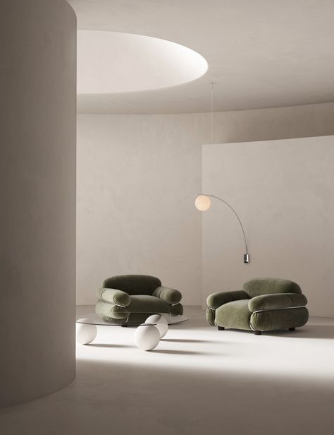 Minimalist And Surreal, Sébastien Baert’s Creations Take Us Beyond The Physical - IGNANT Interior Minimalista, Style Deco, Minimalism Interior, Minimalist Interior, Interior Furniture, Space Design, 인테리어 디자인, Home Interior, Interior Inspiration