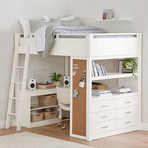 Small Room Design, Loft Beds For Teens, Loft Beds For Small Rooms, Loft Bed Plans, Beds For Small Rooms, Bed With Desk, تصميم للمنزل العصري, Cute Bedroom Ideas, Cozy Room Decor