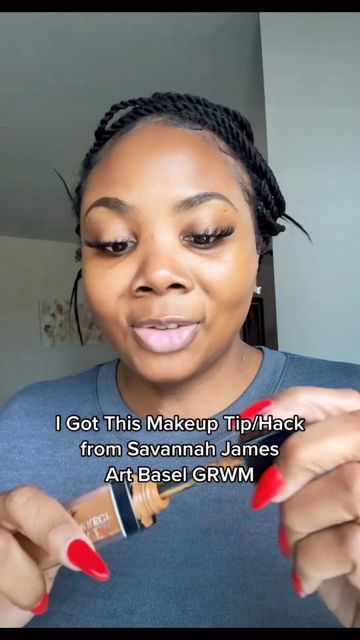 Only Foundation Makeup Look, Daytime Makeup For Black Women, Where To Put Setting Powder On Face, Powder Foundation Routine, Concealer Only Makeup Look Black, Concealer Black Women, How To Apply Powder Foundation, Concealer For Black Women, How To Put Concealer On