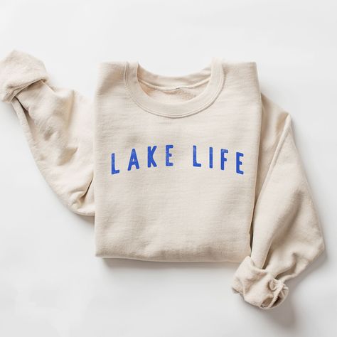 Lake Apparel, Lake Outfits, Lake Clothes, Kids Christmas Sweaters, Lake Outfit, Lake House Gifts, Lake Gifts, Summer Sweatshirt, Boating Gifts