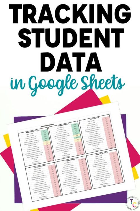 These video tutorials & templates help you create student data trackers that meet your needs! Templates and tutorials are included for phonics assessments, math standards, and more! Whether you're an elementary teacher or a secondary teacher, these tutorials can help you use Google Sheets to record student mastery of assessments. Organisation, Student Assessment Tracker, Teacher Data Binder Organization, Google Sheets Templates Teachers, Behavior Tracker Elementary, Data Tracking For Teachers, Google Sheets For Teachers, Teacher Spreadsheets, Student Data Tracking Elementary