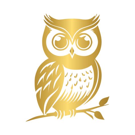Line Art Owl, Owl Png, Art Deco Invitations, Floral Texture, Owl Design, Gold Line, Owl Art, Geometric Lines, Psd Free Download