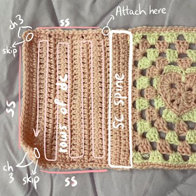 Knitting Book Cover, Book Cover Crochet Free Pattern Easy, Free Crochet Book Sleeve Pattern, Crochet Granny Square Book Cover, Crochet Book Cover Tutorial, Book Covers Crochet, Crochet Book Pattern, Book Crochet Cover, Crochet Journal Cover