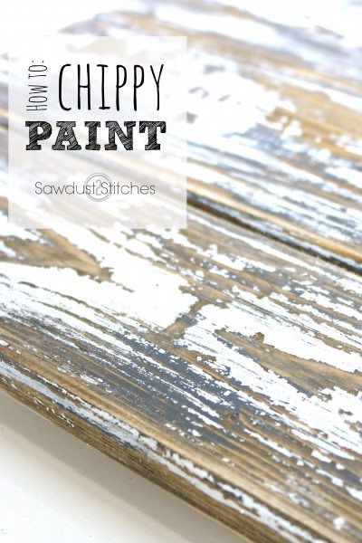 Chippy Paint Technique, Chippy Painted Furniture, Distressed Wood Furniture, Wallpaper Diy, Layer Paint, Thrift Store Furniture, Furniture Movers, Paint Techniques, Chippy Paint