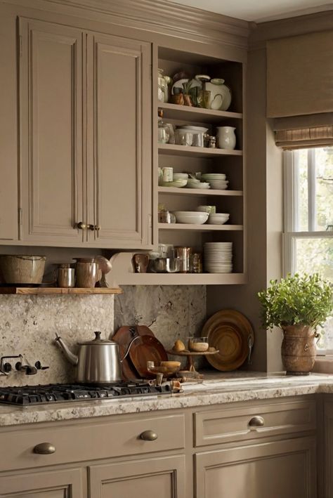 Looking to revamp your kitchen cabinets with a touch of taupe? Explore the top taupe paints that can transform your space in this interior designer's daily routine.
#ad  


#home
#wallpaint2024
 #color2024
 #DIYpainting
 ##DIYhomedecor
 #Fixhome Grey Tan Kitchen Cabinets, Taupe Kitchen Backsplash Ideas, Sherwin Williams Taupe Kitchen Cabinets, Beige Color Cabinets, Taupe Brown Kitchen Cabinets, Creamy Taupe Kitchen Cabinets, Taupe Colored Kitchen Cabinets, Taupe Painted Kitchen Cabinets, Taupe Black Kitchen