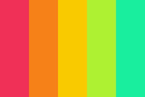 Bright Color Palate, Webcore Color Palette, Loud Color Palette, Vibrant Color Pallete, Vibrant Color Palette Bright Colours, Bright Summer Color Palette, Bright Color Pallets, Luxe Logo, Neon Colour Palette