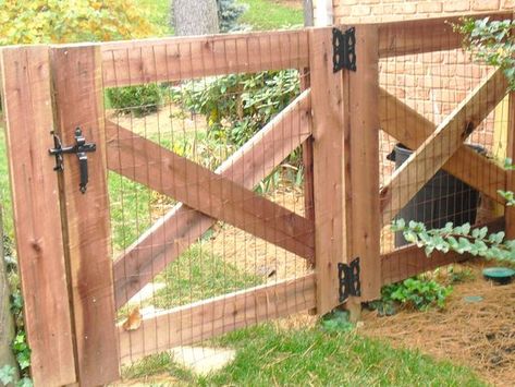 Garden Gate Ideas, Diy Gate, Wooden Garden Gate, Backyard Gates, Garden Gates And Fencing, Metal Garden Gates, Yard Gate, Garden Gate Design, Outdoor Gate