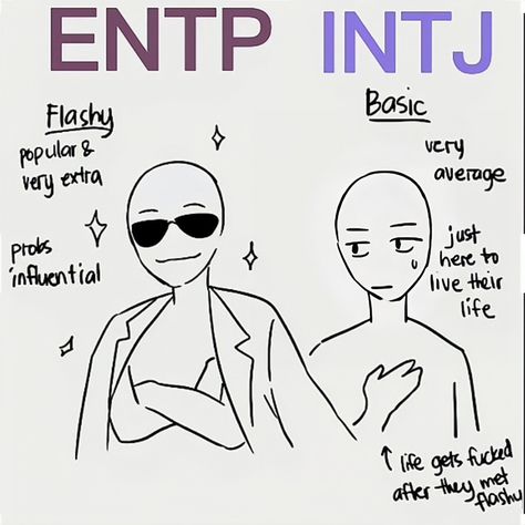 Humour, Entp Relationship Dynamics, Intj And Entp Funny, Intj In Relationships, Entp X Istj Relationship, Intj X Entp Relationship, Entp X Intj Relationship Fanart, Entp Gf, Intj Entp Dynamics