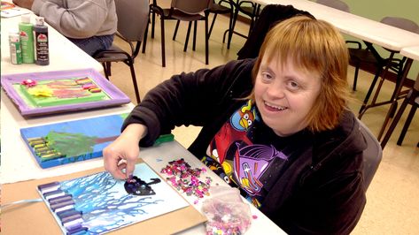 Our Favorite Spring Art Projects for Special Needs Adults Art Activities For Special Needs Adults, Arts And Crafts For Adults With Disabilities, Art For Adults With Disabilities, Diy Study Table, Special Needs Art, Group Art Projects, Spring Art Projects, Craft Projects For Adults, Arts And Crafts For Adults