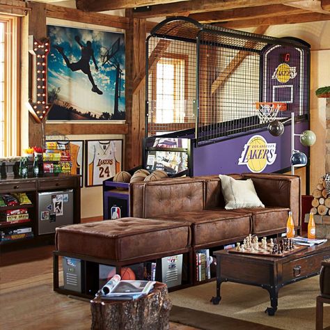 Lakers Gaming Corner Ideas, Small Gaming Bedroom, Teen Lounge Rooms, Game Corner, Gaming Corner, Gaming Bedroom, Teen Lounge, Hangout Room, Lakers Game