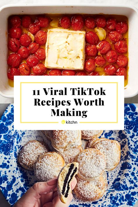 Top Viral Recipes, Famous Tik Tok Recipes, Tick Tock Meals, Tiktok Easy Recipes, Viral Tiktok Dinner Recipes, Tik Tok Easy Recipes, Viral Tiktok Snacks, Tik Tok Appetizers, Viral Baking Recipes