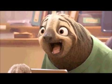 Zootopia Flash The Sloth, Zootopia Funny, Zootopia Sloth, Zootopia Movie, Sloth Gif, Oscar Nominated Movies, Zootopia Characters, Disney Challenge, Disney Animals