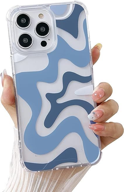 Preppy Phone Case, Summer Phone Cases, Blue Phone Case, Produk Apple, Wavy Pattern, Girl Phone Cases, Pretty Phone Cases, Blue Cases, Art Phone Cases