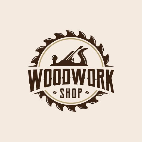 Download this Premium Vector about Premium Woodwork Shop Vintage Logo Design and discover more Professional Graphic Resources on Freepik. #freepik #vector #woodwork #handmade #woodworklogo #sawblade Logos, Wood Work Logo Design, Woodwork Logo, Wood Working Logo, Logo Tim, Carpenter Logo, Woodwork Shop, Duck Logo, Label Ideas