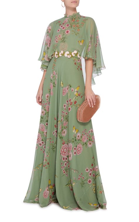 Couture, Long Gown Dress Western, Chiffon Gown Designs, 2024 Dress Trends, Fancy Maxi Dresses, Dresses Designs For Women, Chiffon Gown Styles, Fancy Maxi, Fancy Maxi Dress