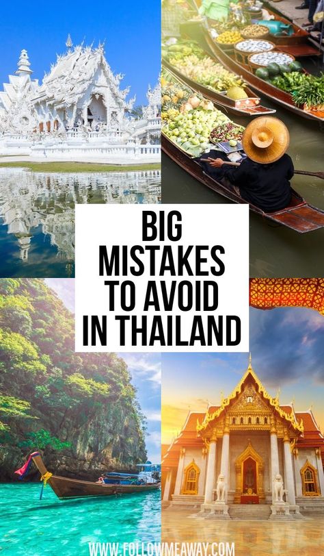 Big Mistakes To Avoid When Planning A Trip To Thailand | What NOT to do in Thailand | How to travel to Thailand the right way | Thailand travel tips | best things to do in Thailand #thailand #asia #traveltips Things To See In Thailand, Best Time To Travel To Thailand, Travel To Thailand Tips, Thailand Outfit Ideas, Thailand Travel Photography, Thailand Tips, Visiting Thailand, Bangkok Thailand Travel, Travel To Thailand