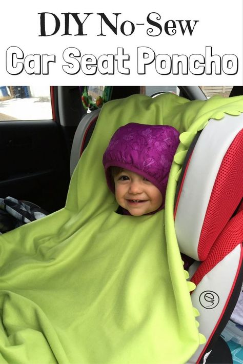 DIY No-Sew Car Seat Poncho -- could also do a two layer fleece with ties around edges Ponchos, Car Seat Blanket Diy, Car Seat Poncho Diy, Carseat Poncho Pattern, Toddler Car Seat Poncho, Ikea Blanket, Car Seat Poncho Tutorial, Ikea Blankets, Poncho Diy