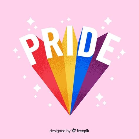 Pride day concept | Free Vector #Freepik #freevector #party #love #world #celebration Pride Mural, Pride Graphics, Equality Pride, Queer Pride, Pride Day, Online Logo Design, Pride Stickers, Lesbian Pride, Rainbow Flag