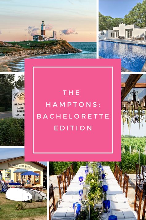 Hampton Bachelorette Party, Hamptons Bachelorette, Party In The Hamptons, Hamptons Party, Planning A Bachelorette Party, Summer Bachelorette Party, Bachelorette Planning, Wedding Venue Locations, Bachelorette Party Planning