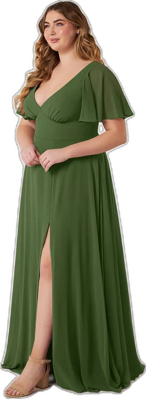 Olive Green Formal Dress, Olive Green Bridesmaid Dresses, Shirred Skirt, Color Olive Green, Birdy Grey, Olive Dress, Olive Green Dresses, Sleeveless Gown, Maxi Bridesmaid Dresses