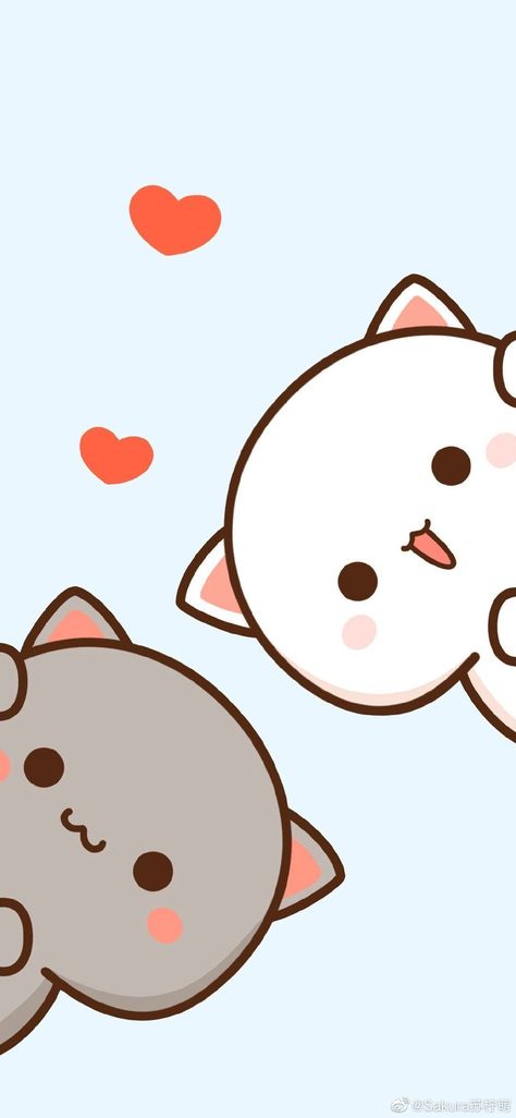 Cute Fat Cats, Doodles Bonitos, Chat Kawaii, Cute Anime Cat, Chibi Cat, Cute Bear Drawings, Iphone Wallpaper Kawaii, Digital Art Beginner, Cute Cartoon Images