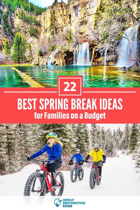 Spring Break Kids Ideas, Budget Friendly Family Vacations, Best Family Spring Break Vacations, Best Spring Break Destinations In The Us, Cheap Spring Break Destinations, Best Spring Break Vacations With Kids, Spring Break Vacations With Kids, Spring Break Trips For Families, Spring Break Family Vacations