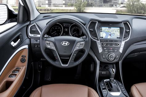 Facelifted 2017 Hyundai Santa Fe Unveiled, Debuts In Frankfurt Santa Fe, Santa Fe Car, Hyundai Creta, Hyundai Santa Fe Sport, Dashboard Car, Mom Car, Hyundai Genesis, Car Goals, Car Inspiration
