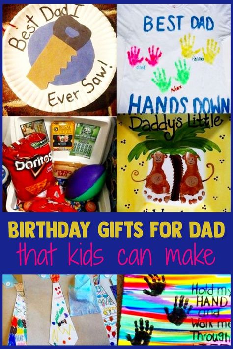 Birthday Gifts For Dad from kids - birthday crafts for kids to make for dads Dad Birthday Craft, Homemade Birthday Decorations, Diy Birthday Gifts For Dad, Kids Birthday Crafts, Homemade Gifts For Dad, Homemade Birthday Gifts, Dad Crafts, Birthday Gifts For Dad, Father Birthday Gifts