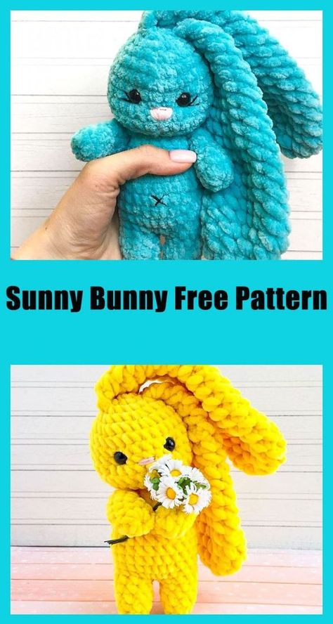 Free Among Us Crochet Pattern, Learn Amigurumi, Crochet Rabbit Free Pattern, Bunny Patterns, Bunny Ideas, Amigurumi Minta, Crochet Easter, Crochet Bunny Pattern, Pola Amigurumi