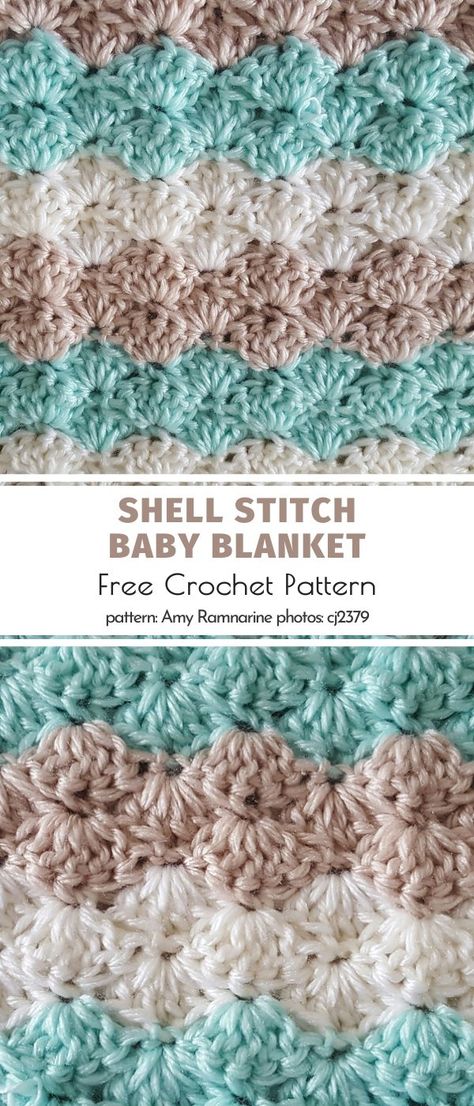 Colorful Shells Blanket Ideas | Your Crochet Shell Crochet Pattern Blanket, Baby Blanket Stitches Crochet, Amigurumi Patterns, Shell Blanket Crochet Pattern Free, Free Shell Stitch Baby Blanket Pattern, Shell Stitch Blanket Pattern, Square Crocheted Blanket, Shell Baby Blanket Free Pattern, Crochet Shell Afghan Patterns Free