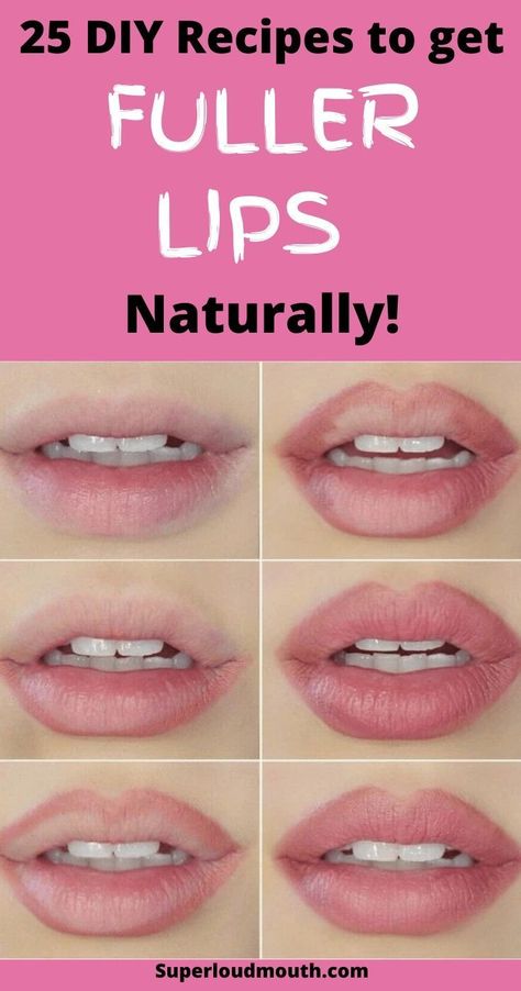 25 Diy recipes to get Fuller lips naturally Makeup To Make Lips Look Fuller, How To Make Fuller Lips, How To Make My Lips Look Fuller, Lip Plumping Diy, Plumper Lips Naturally, Bigger Lips Makeup Tutorials, How To Get Plump Lips, How To Get Plump Lips Naturally, How To Get Fuller Lips Naturally