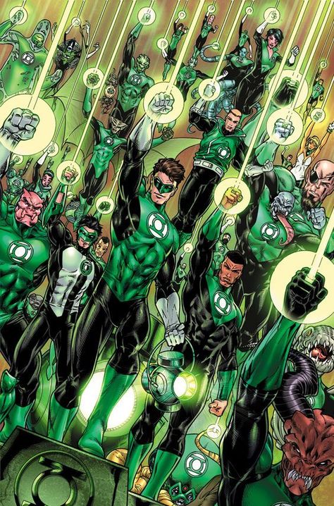 Green Latern, Green Lantern Comics, Green Lanterns, Green Lantern Hal Jordan, Foto Langka, Lantern Corps, Green Lantern Corps, Univers Dc, Pahlawan Marvel