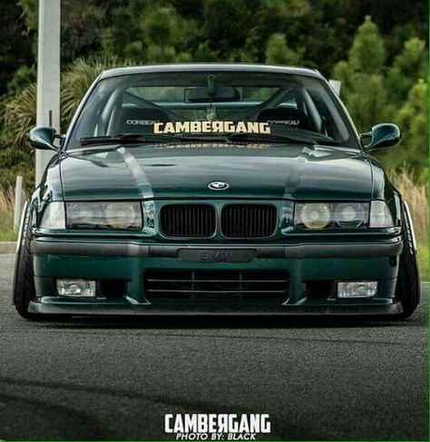 BMW E36 M3 green stance cambergang Coupe, Dream Garage, Autos Bmw, Bmw E36 M3, E36 Coupe, E36 M3, Street Racing Cars, Street Racing, Tuner Cars