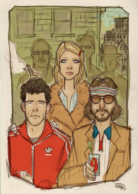 Royal Tenenbaums by DenisM79.deviantart.com Beatles Illustration, Royal Tenenbaums, Feminism Art, Wes Anderson Movies, Wes Anderson Films, The Royal Tenenbaums, Moonrise Kingdom, Rocky Horror Picture, Pop Culture Art