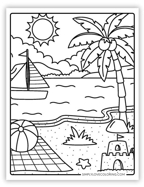 Free summer coloring pages are the perfect activity for homeschooling, classrooms, teachers, kids' activities, and educational activities. 3 Marker Challenge Coloring Pages, Tropical Theme Activities For Kids, Coloring Pages For Preschoolers Free, Summer Preschool Coloring Pages, Summer Time Worksheets, Summertime Coloring Pages, Daycare Coloring Pages, Fun Summer Preschool Activities, Pre K Coloring Pages