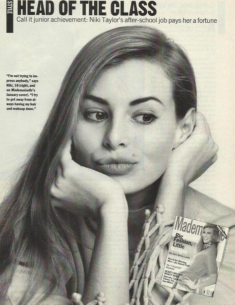 Niki Taylor in People magazine january 1992 Junior Achievement, Rachel Hunter, Niki Taylor, School Jobs, Cover Girl, Harper’s Bazaar, People Magazine, Big Fashion, Marie Claire