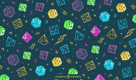 RPG game dice colorful pattern design Dnd Aesthetic Wallpaper, Clouds Edit, Dnd Wallpaper, Dice Wallpaper, Mat Inspiration, Dice Pattern, Wedding Invitations Ideas, Dnd Bard, Dnd Backgrounds