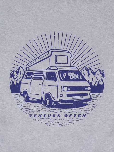 Handcrafted Typography, Camper Logo, Foodtrucks Ideas, Vw T3 Syncro, T3 Vw, T Shirt Illustration, T-shirt Design Illustration, Sheffield Uk, T Shirt Ideas