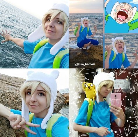 Finn Adventure Time Cosplay, Finn The Human Cosplay, Finn The Human Costume, Finn Cosplay, Dressup Ideas, Adventure Time Cosplay, I Get Money, Cosplay Inspo, Adventure Time Cartoon