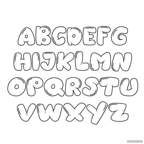 Cute Fonts Alphabet, Block Letter Fonts, Bubble Letters Alphabet, Alfabet Font, Bubble Letter Fonts, Font Bubble, Lettering Styles Alphabet, Lettering Guide, Writing Fonts