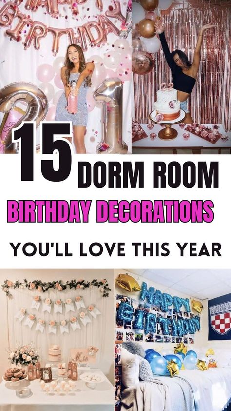 Celebrating your birthday in a dorm room doesn't mean you have to compromise on style and fun. With a little creativity and the right decorations, you can transform your space into a festive paradise. Whether you're planning a small gathering with close friends or a lively party, the right decor can set the perfect mood. In this blog post, we’ll explore the top 21 birthday decorations that will elevate your dorm room celebration. From vibrant balloons and twinkling fairy lights to Decorate Hotel Room For Birthday, Birthday Bedroom Decorations, 21 Birthday Decorations, Small Gathering, 21st Birthday Decorations, 21 Birthday, Close Friends, 21st Birthday, Hotels Room