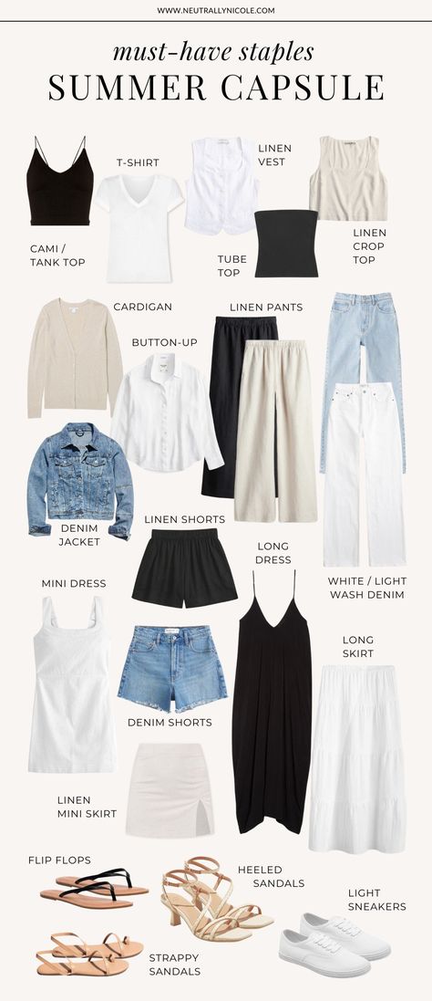 4 Day Capsule Wardrobe Packing Light, Nyc Summer Capsule Wardrobe, France Travel Outfits Spring, Fashion In My 30s Outfit Ideas, Summer Carry On Capsule Wardrobe, Ultimate Capsule Wardrobe Checklist, Neutral Capsule Wardrobe Summer, Capsule Travel Wardrobe Summer Europe, Summer Capsule Wardrobe 30s