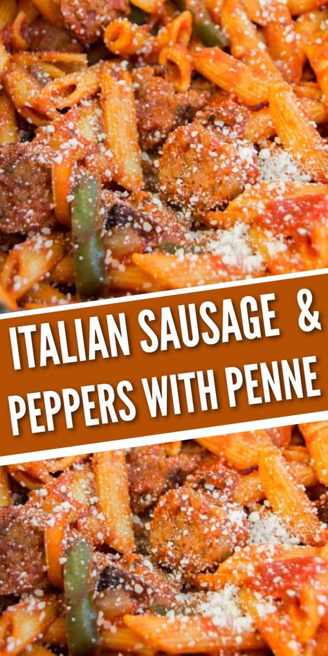 Italian Sausage Recipes Easy, Dinner Recipe Pasta, Sausage And Peppers Italian, Recipes Using Sausages, Italian Sausage Casserole, Crockpot Italian Sausage, Italian Sausage Recipes Pasta, Beef Sausage Recipes, Easy Sausage Recipes