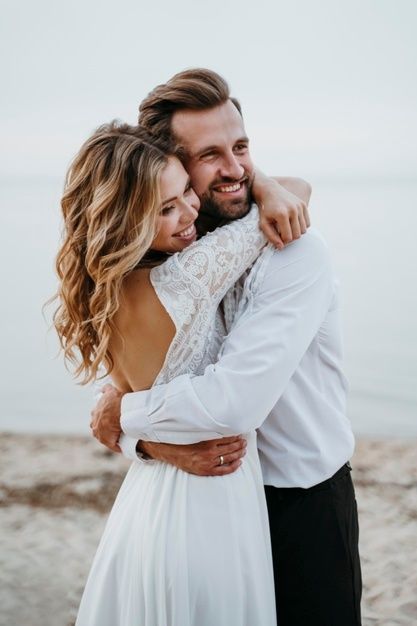 Elopement Wedding Pictures, Beach Wedding Photos Family, Wedding Photo Inspiration Beach, Bride And Groom Pictures Beach, Bride And Groom Beach Wedding Photos, Beach Wedding Photos Bridal Party, Beach Wedding Pictures Poses, Fun Wedding Poses For Bride And Groom, Wedding Poses Beach