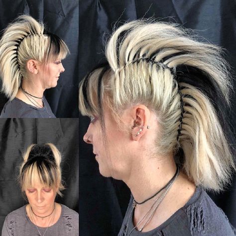 medium length punk hairstyles for women Rock Hairstyles For Women, Punk Rock Hairstyles For Women, Punk Rock Hairstyles, Punk Hairstyles For Long Hair, Colorful Punk, Punk Haircut, Punk Hairstyles, Punk Rock Hair, Preppy Hairstyles