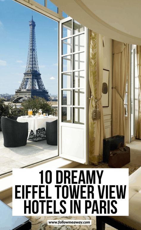 Paris Hotels With Eiffel Tower View, Paris Airbnb, Best Paris Hotels, Shangri La Paris, Paris Honeymoon, Paris View, Paris Travel Tips, Paris France Travel, Shangri La Hotel